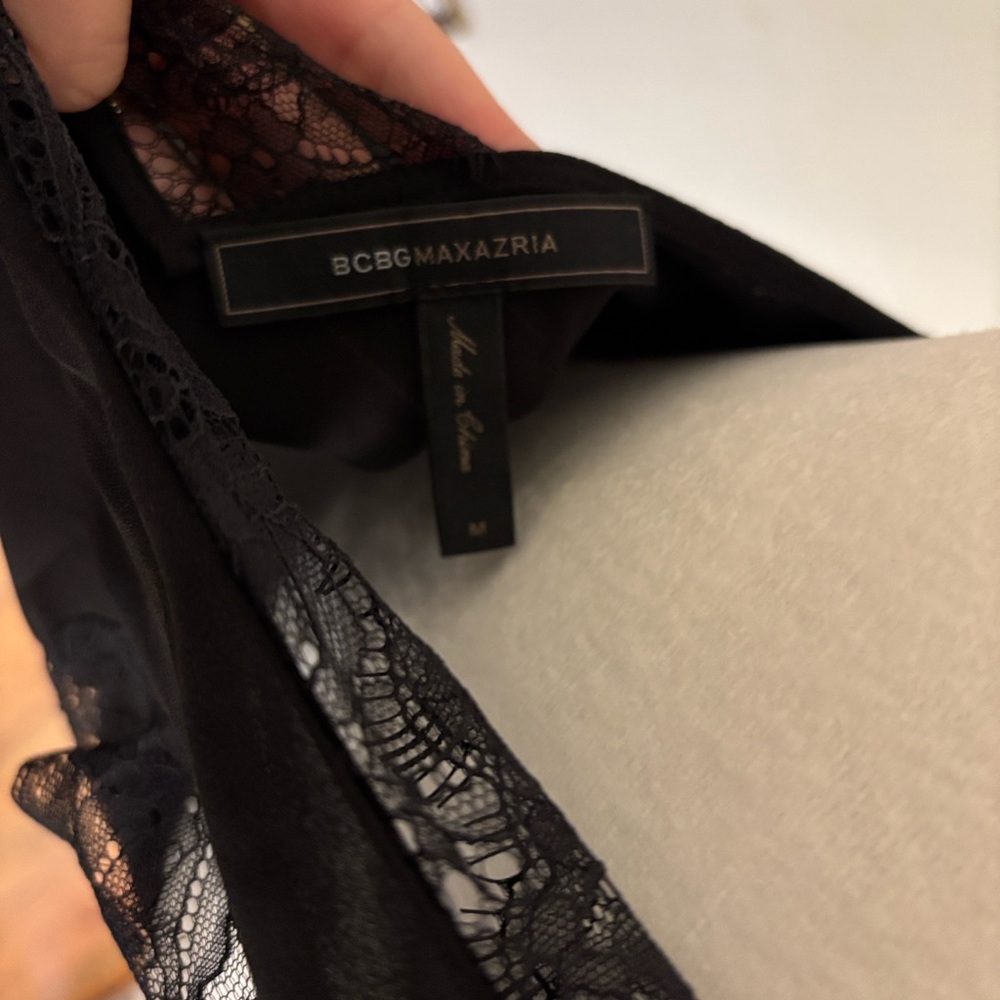 BCBGMaxAzria Black Lace Detail Dress - Picture 2 of 5